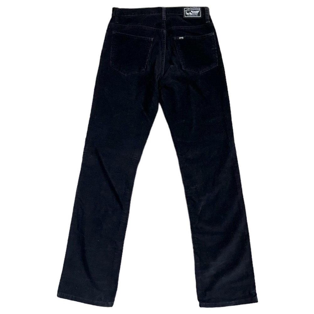 Vintage 70s GAP Pioneer High Rise Straight Leg Corduroys in Black